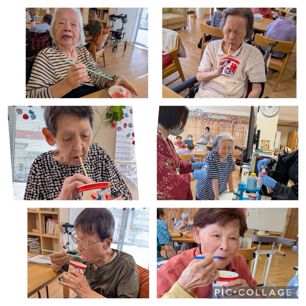 🍧なごみの家の夏祭りかき氷🍧