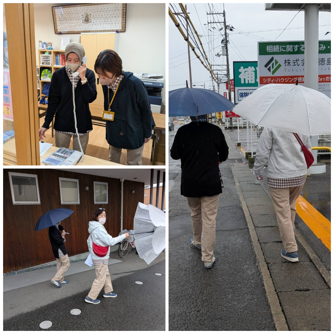 なごみの家の避難訓練