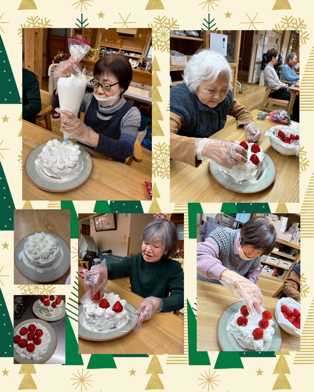 クリスマスケーキ🎂デコレク