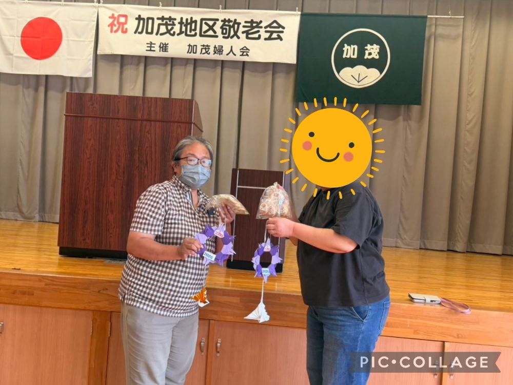 🎁地域の敬老会に祝い鶴のプレゼント🎁